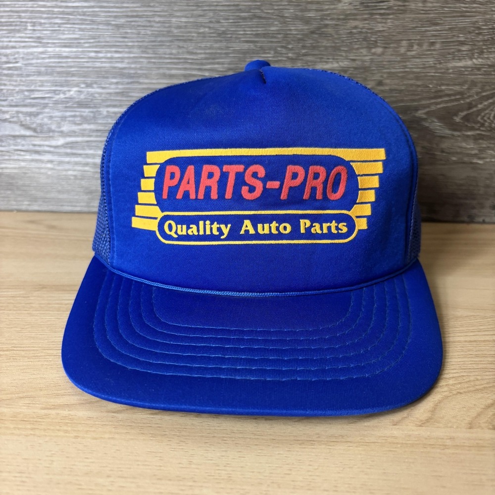 Vintage Parts Pro Hat Cap Snap Back Mesh Trucker Advertising Auto Parts Mens